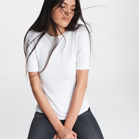 rag & bone Tops - NWT ROG & BONE The Knit Tee White Size XS